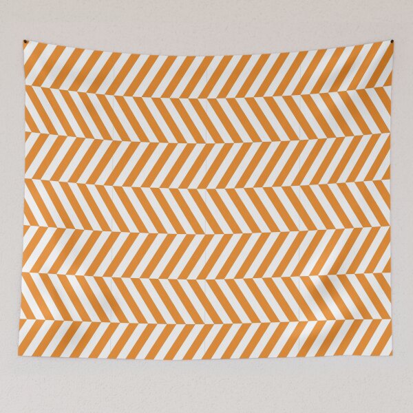 Item preview, White And Orange Herringbone Pattern designed and sold by pattern-archive.