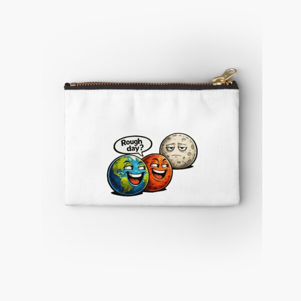 Item preview, Rough Day? Funny Earth Mars Moon Meme designed and sold by PINK FREE.