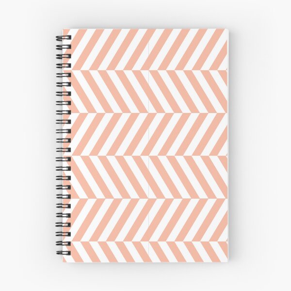 Item preview, White And Peach Herringbone Pattern designed and sold by pattern-archive.