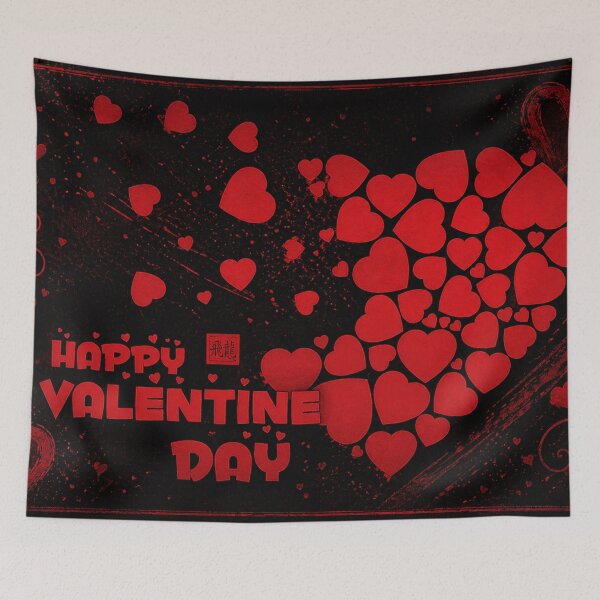 Item preview, Happy Valentine Heart Storm designed and sold by Fei Long Design Hub.