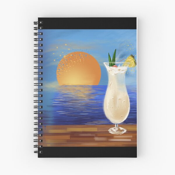 Item preview, Pina Colada Cocktail Art Print — Tropical Drinks Poster, Beach Bar Decor designed and sold by NathanRuchArt.