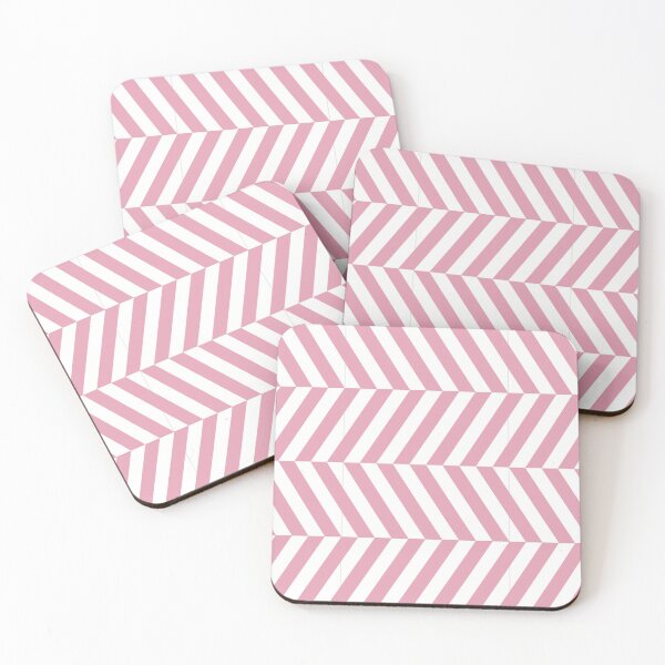 Item preview, White And Rose Herringbone Pattern designed and sold by pattern-archive.
