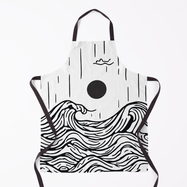 Item preview, Black Moonlit Waves designed and sold by ilawful.