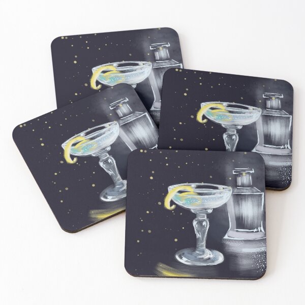 Item preview, Vesper Martini Cocktail Art Print — James Bond Gin Vodka Drinks Poster designed and sold by NathanRuchArt.