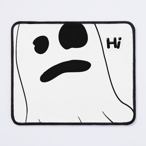 Item preview, Friendly Little Ghost Saying Hi - Minimalist Spooky Halloween Art designed and sold by SoftAuraStudi0.