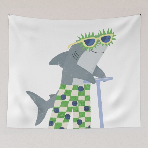 Item preview, Summer Shark  designed and sold by AnimalCrew.