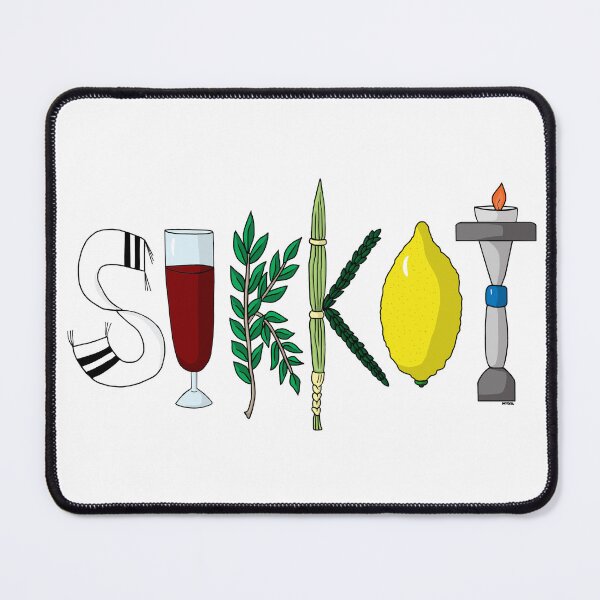 Item preview, Modern Sukkot Symbols Typography - Minimalist Jewish Art designed and sold by MyxaART.