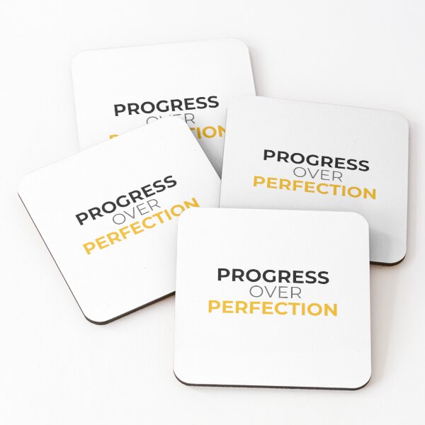 Item preview, Progress Over Perfection Minimal Motivational Quote designed and sold by Uvclick.