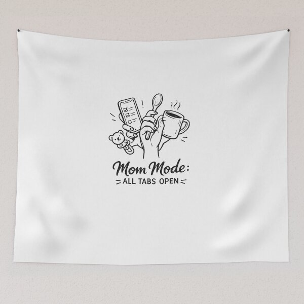 Item preview, Funny Mom Mode All Tabs Open Minimal Line Art Mother’s Day Shirt designed and sold by Line-Mood1⭐️⭐️⭐️⭐️⭐️.
