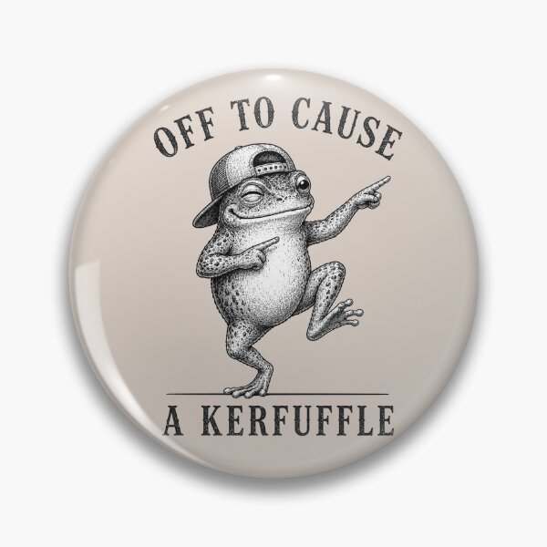 Item preview, Off To Cause A Kerfuffle - Smirking Frog designed and sold by Lichtisign.