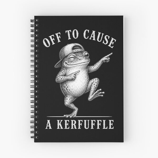 Item preview, Off To Cause A Kerfuffle - Smirking Frog designed and sold by Lichtisign.