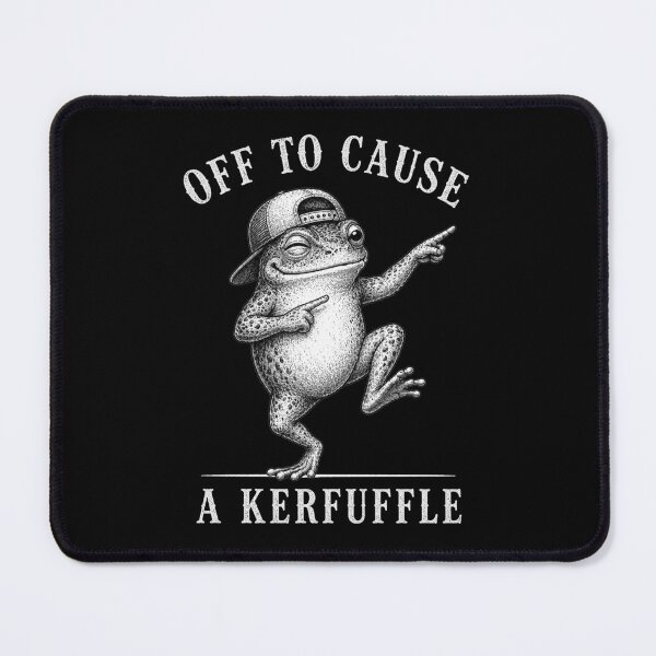 Item preview, Off To Cause A Kerfuffle - Smirking Frog designed and sold by Lichtisign.