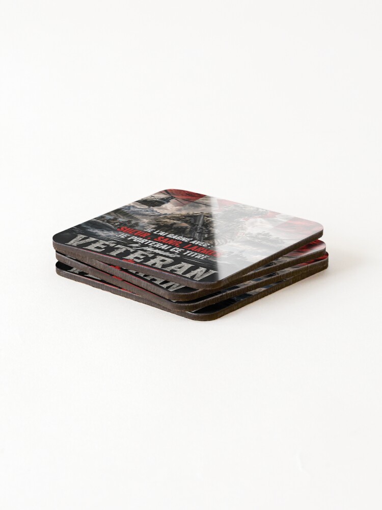 Thumbnail 4 of 5, Coasters (Set of 4), Veteran designed and sold by Rmoris7.