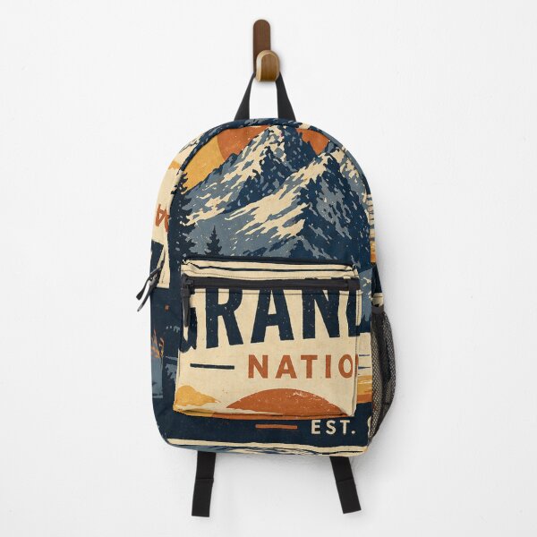 Item preview, Grand Teton National Park Retro Poster  designed and sold by Redrockthreads.