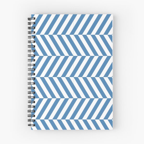 Item preview, White And Steel Blue Herringbone Pattern designed and sold by pattern-archive.