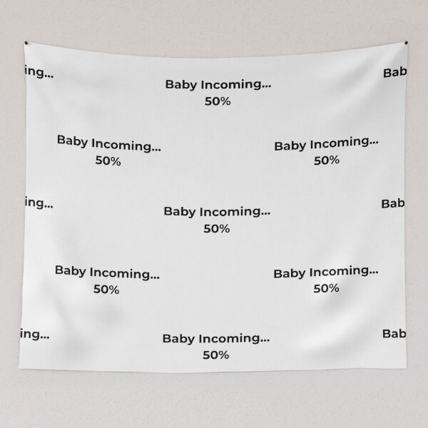 Item preview, Baby Incoming 50% Funny Pregnancy Announcement Shirt New Mom Dad Gift 2026 designed and sold by Byarasstudio.