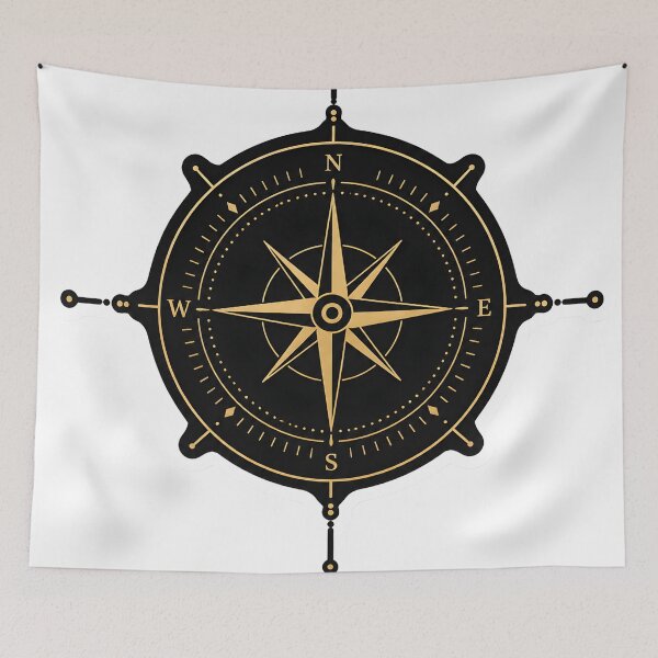 Item preview, Minimal Compass Luxury Aesthetic Clean Line Art Navigation Symbol Elegant Design designed and sold by StickyGuys.
