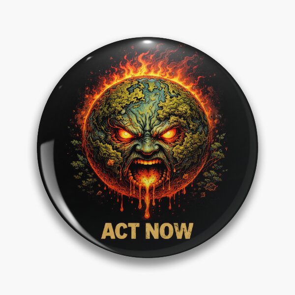 Item preview, Angry Earth Act Now – Climate Change designed and sold by TheAsura.