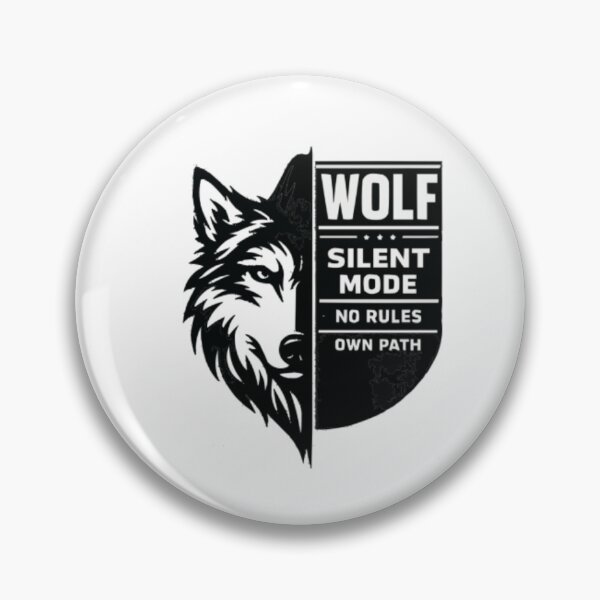 Item preview, Wolf Silent Mode – No Rules Own Path designed and sold by PINK FREE.