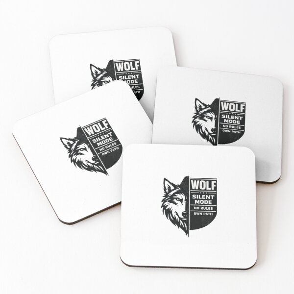 Item preview, Wolf Silent Mode – No Rules Own Path designed and sold by PINK FREE.
