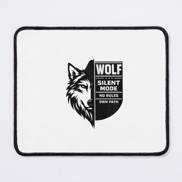 Item preview, Wolf Silent Mode – No Rules Own Path designed and sold by PINK FREE.