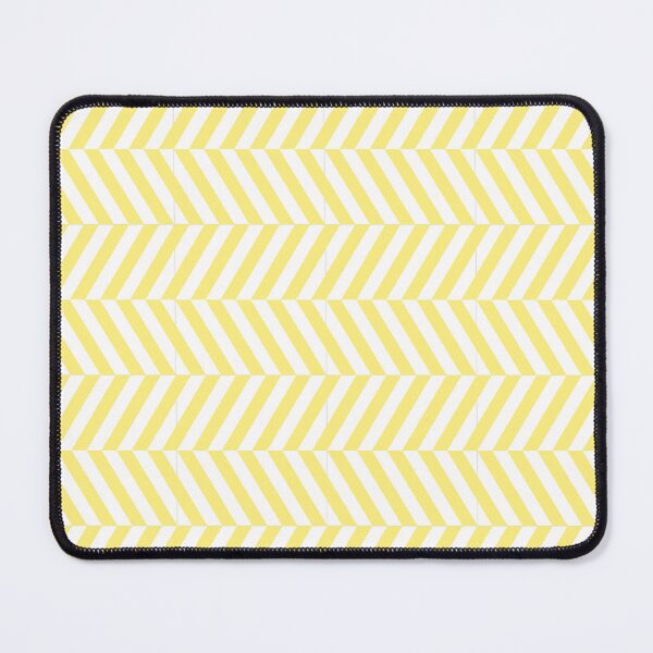 Item preview, White And Yellow Herringbone Pattern designed and sold by pattern-archive.