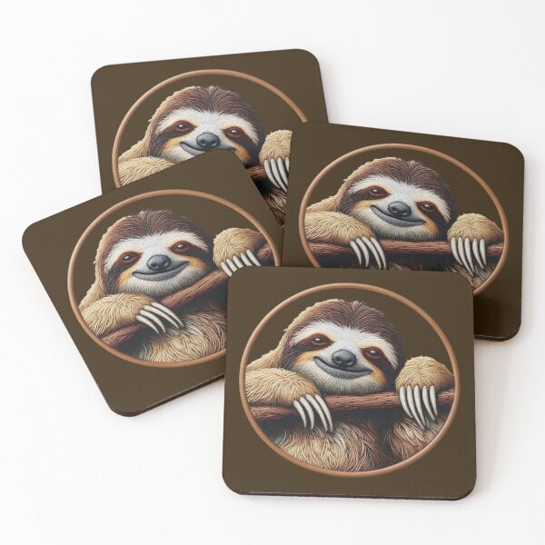 Item preview, "Chill Sloth – Relaxed Animal Art"   designed and sold by Dogandesighn.
