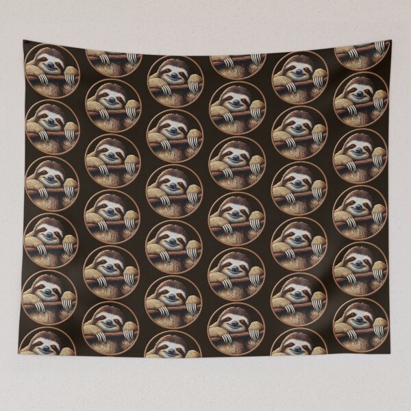 Item preview, "Chill Sloth – Relaxed Animal Art"   designed and sold by Dogandesighn.