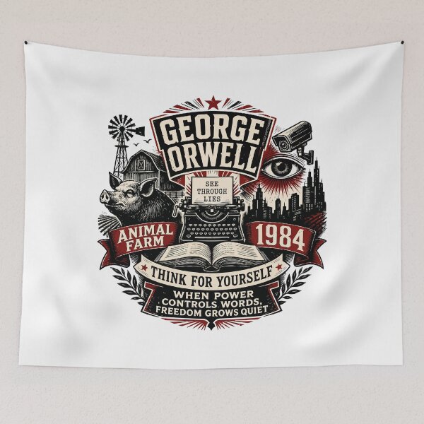Item preview, Animal Farm, 1984 - George Orwell. v3 designed and sold by storelibertys.