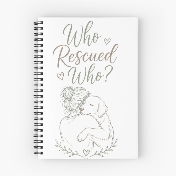 Item preview, Who Rescued Who - Sweet Rescue Dog Adoption Tee designed and sold by lexiangelus93.