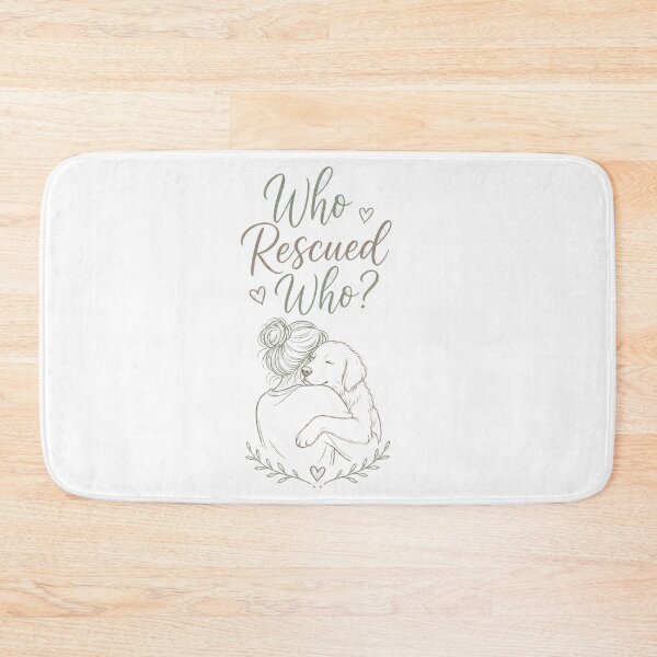 Item preview, Who Rescued Who - Sweet Rescue Dog Adoption Tee designed and sold by lexiangelus93.