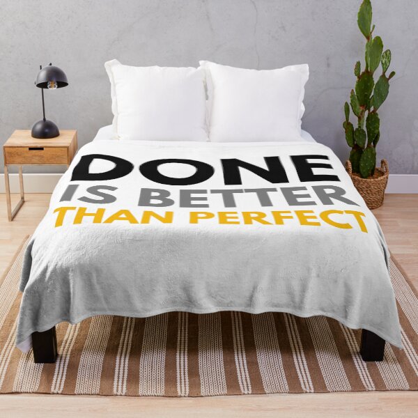 Item preview, Done Is Better Than Perfect Motivational Quote designed and sold by Uvclick.