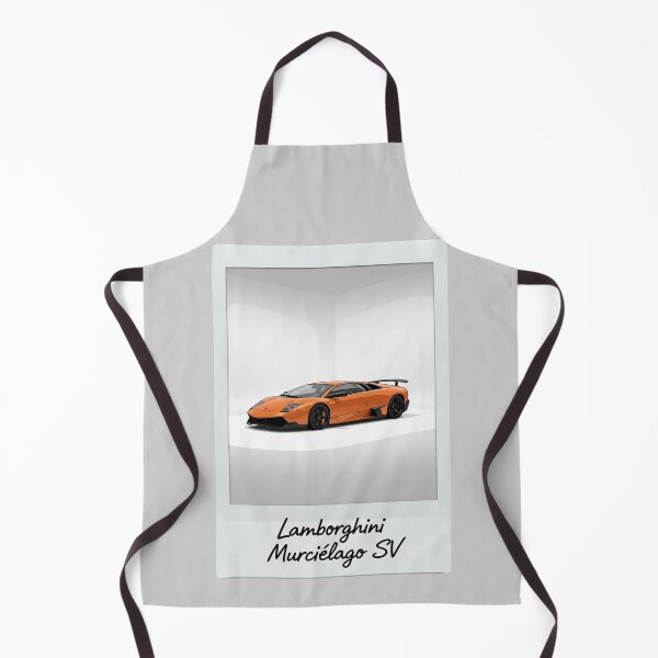 Item preview, Lamborghini Murcielago SV Orange Supercar Retro Polaroid Art designed and sold by Motorline44.