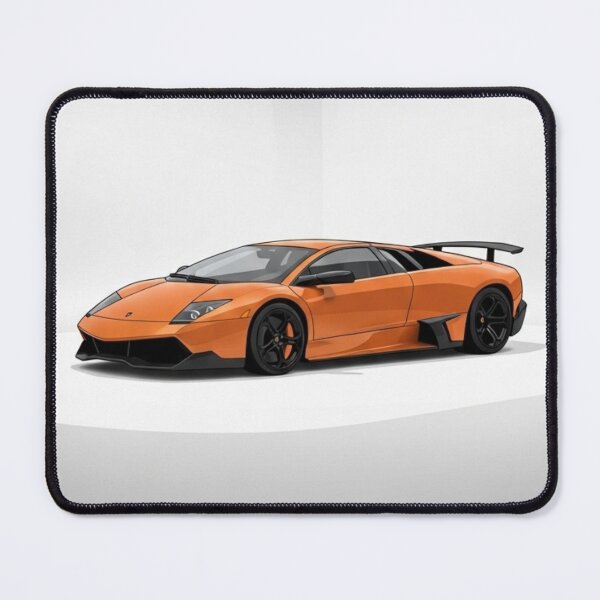 Item preview, Lamborghini Murcielago SV Orange Supercar Retro Polaroid Art designed and sold by Motorline44.