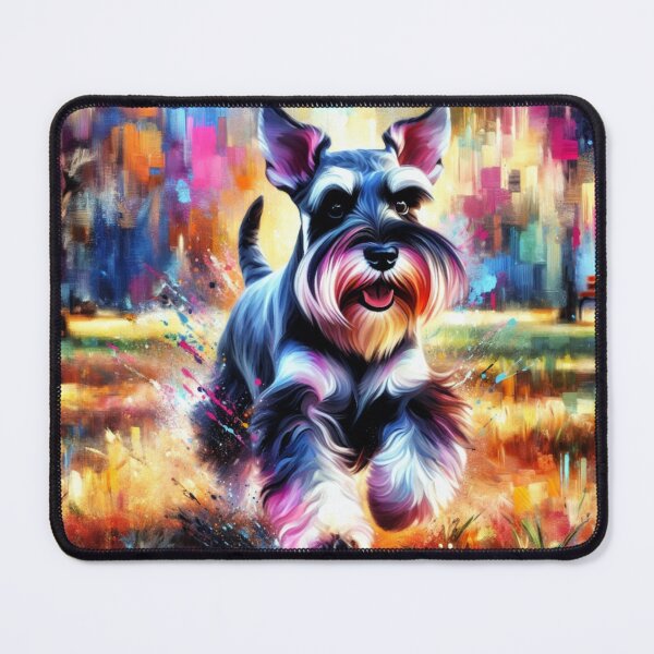 Item preview, Miniature Schnauzer Salt and Pepper Acrylic Art Portrait designed and sold by Puppy Puzzles Plus.