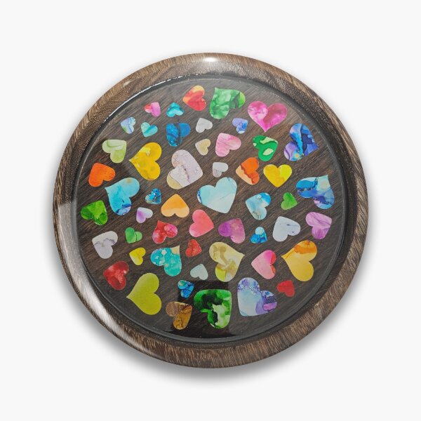 Item preview, Colorful Hearts Round Abstract Art designed and sold by Bdbear10.