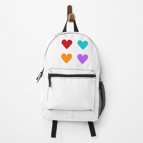 Item preview, Red BlueGreen Purple and Orange Four Hearts Love designed and sold by Rolographics1.