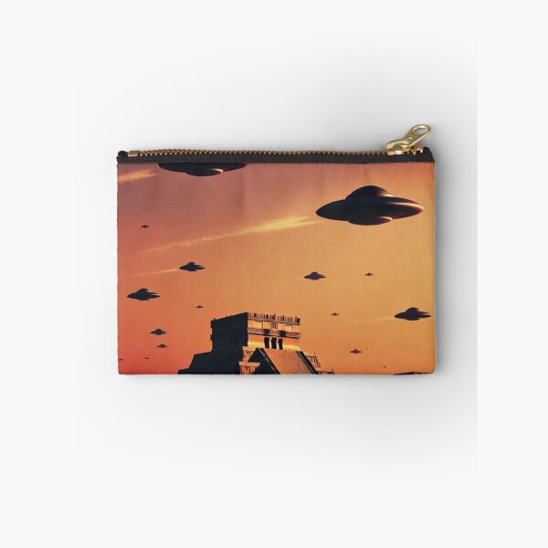 Item preview, Mayan Pyramids with Flying Saucers designed and sold by Dogandesighn.