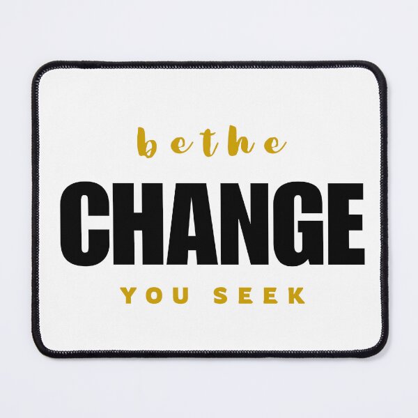 Item preview, Be The Change You Seek – Inspirational Minimalist Quote Poster Design designed and sold by Epic Wear Store.