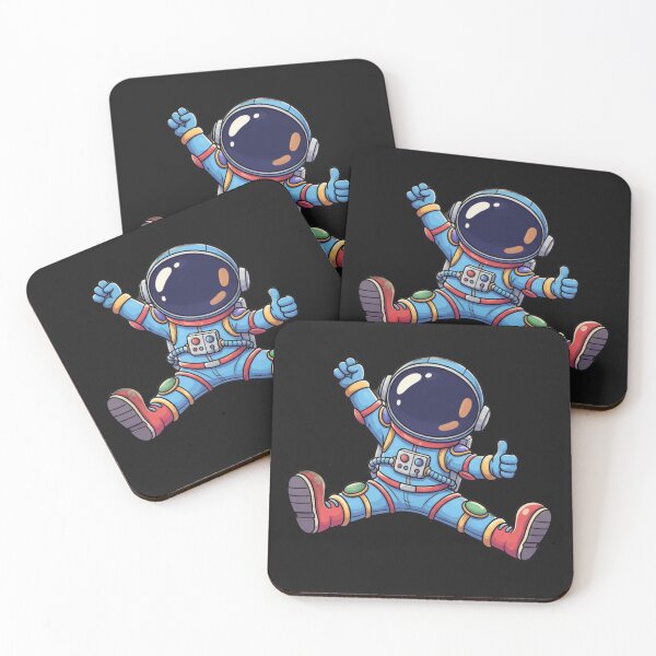 Item preview, Cute Astronaut Jumping in Space designed and sold by ChaosNest.