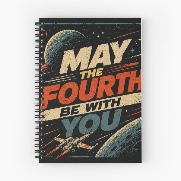 Item preview, May The Fourth Be With You Retro Vintage Space Design | Sci-Fi Galaxy Fan Shirt | May 4th Celebration Tee designed and sold by Kate1art.