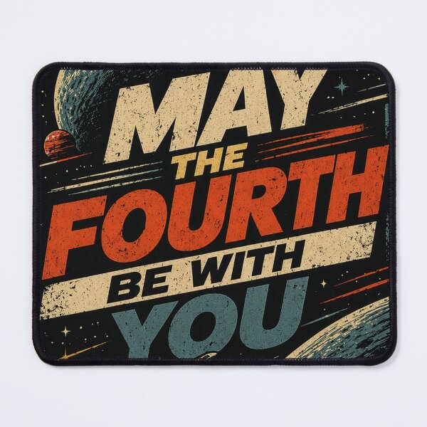 Item preview, May The Fourth Be With You Retro Vintage Space Design | Sci-Fi Galaxy Fan Shirt | May 4th Celebration Tee designed and sold by Kate1art.