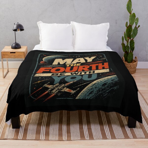 Item preview, May The Fourth Be With You Retro Vintage Space Design | Sci-Fi Galaxy Fan Shirt | May 4th Celebration Tee designed and sold by Kate1art.