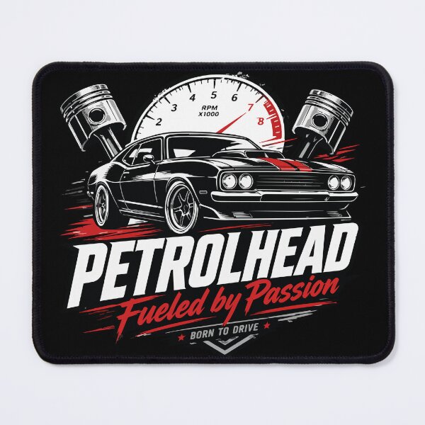 Item preview, Petrolhead Fueled by Passion Mustang Muscle Car Design designed and sold by storelibertys.
