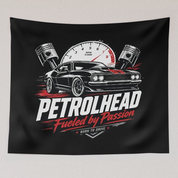 Item preview, Petrolhead Fueled by Passion Mustang Muscle Car Design designed and sold by storelibertys.