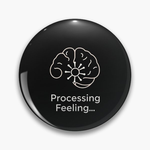 Item preview, Processing Feelings Minimalist Tech Brain Art designed and sold by artlife4.
