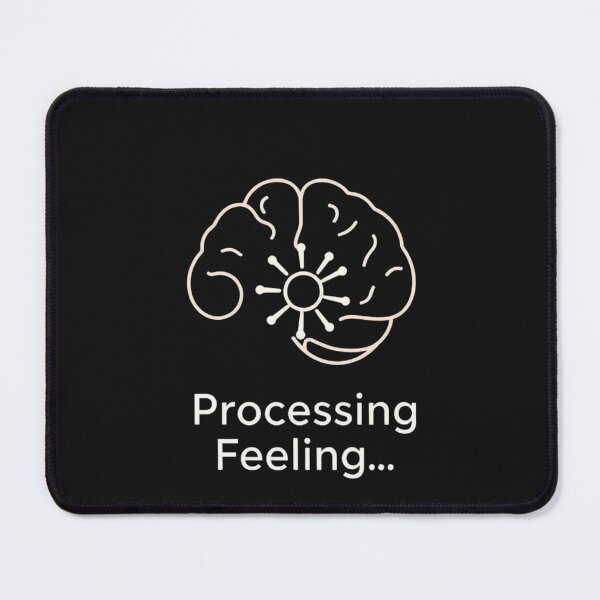 Item preview, Processing Feelings Minimalist Tech Brain Art designed and sold by artlife4.