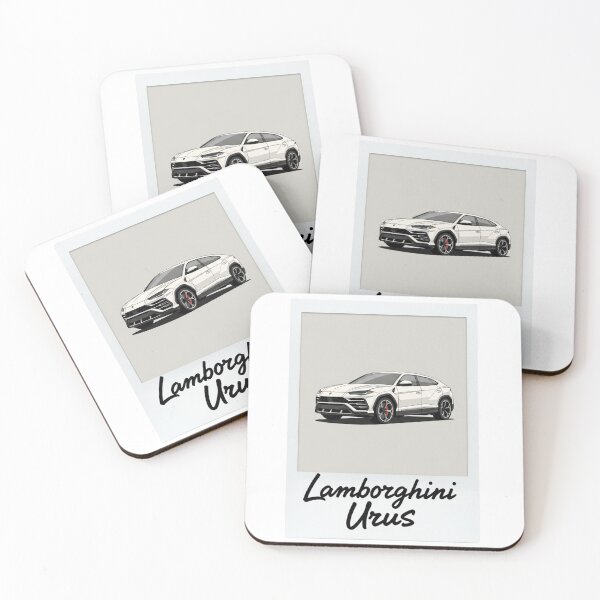 Item preview, Lamborghini Urus White Super SUV Retro Polaroid Aesthetic Art designed and sold by Motorline44.
