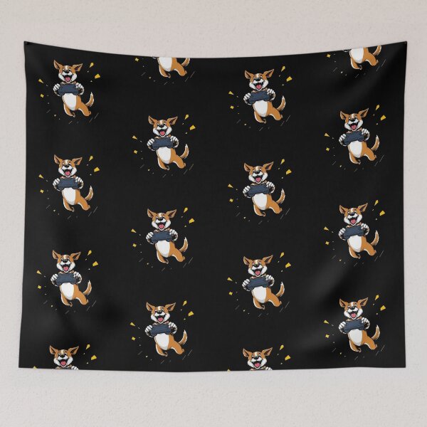 Item preview, Happy Gamer Dog Funny Video Game Controller Art designed and sold by artlife4.