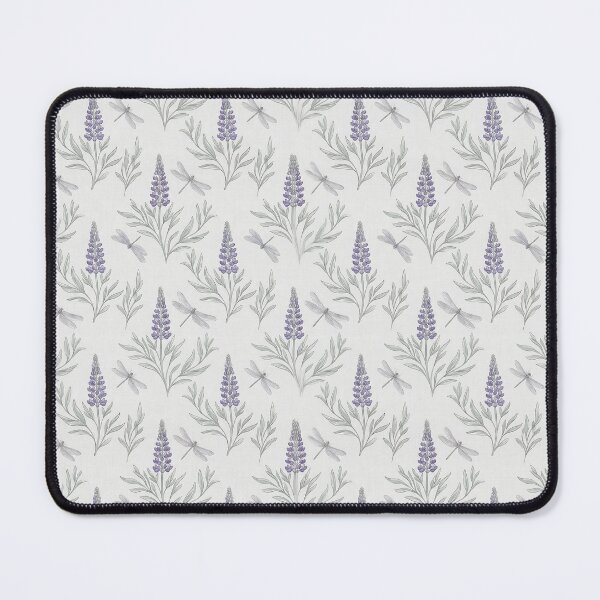 Item preview, Lupine Dragonfly Botanical Pattern designed and sold by MythicCotton.